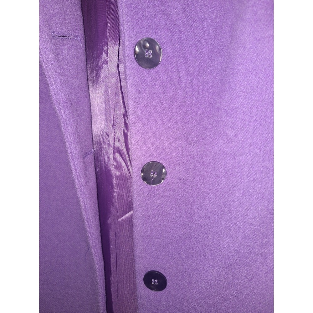Vintage 70's Women's JRT Size 6 Wool Blend Purple Blazer Jacket Classic Timeless - Picture 6 of 8